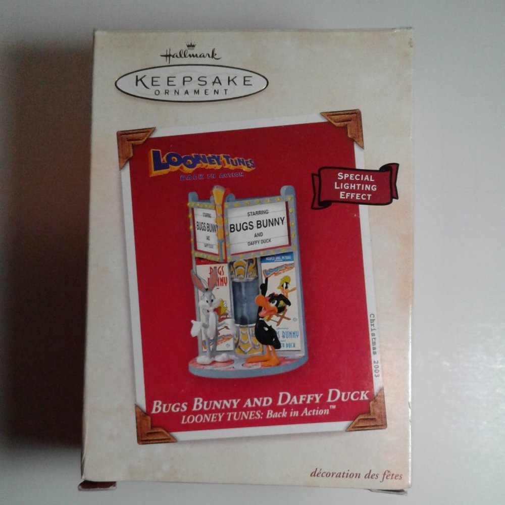 Ornament Hallmark Keepsake Bugs Bunny and Daffy Duck: Back in Action 2003